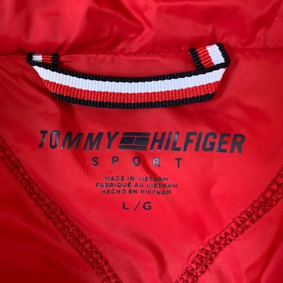 Tommy Hilfiger sports puffer color block Jacket size L - Picture 3 of 16
